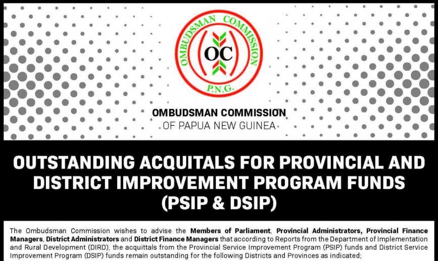 Ombudsman DDA acquittal list header