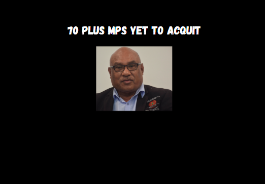 70 MPs yet to acquit