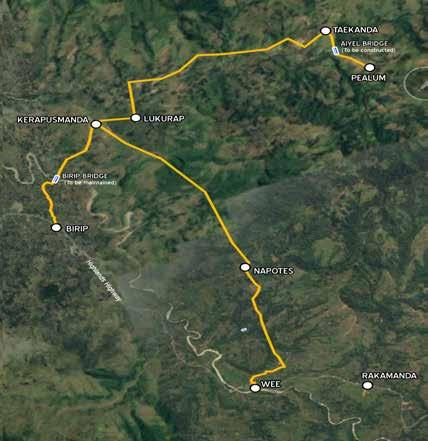 Google map showing road location