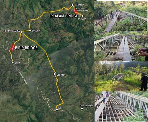 Google map showing bridge location