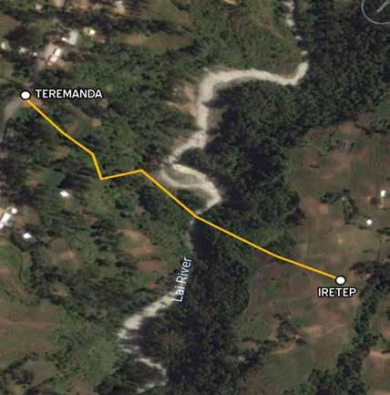 Google map showing road route