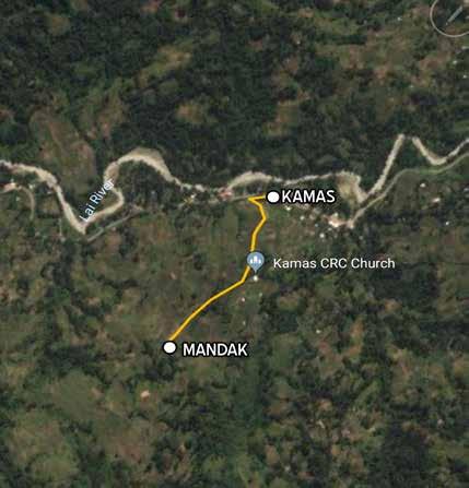 Google map showing road location
