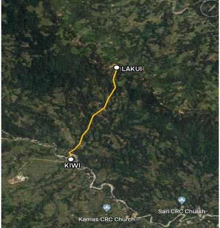 Google map showing road location