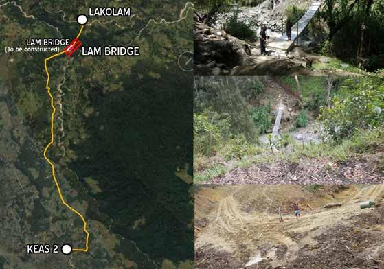 Google map showing bridge location